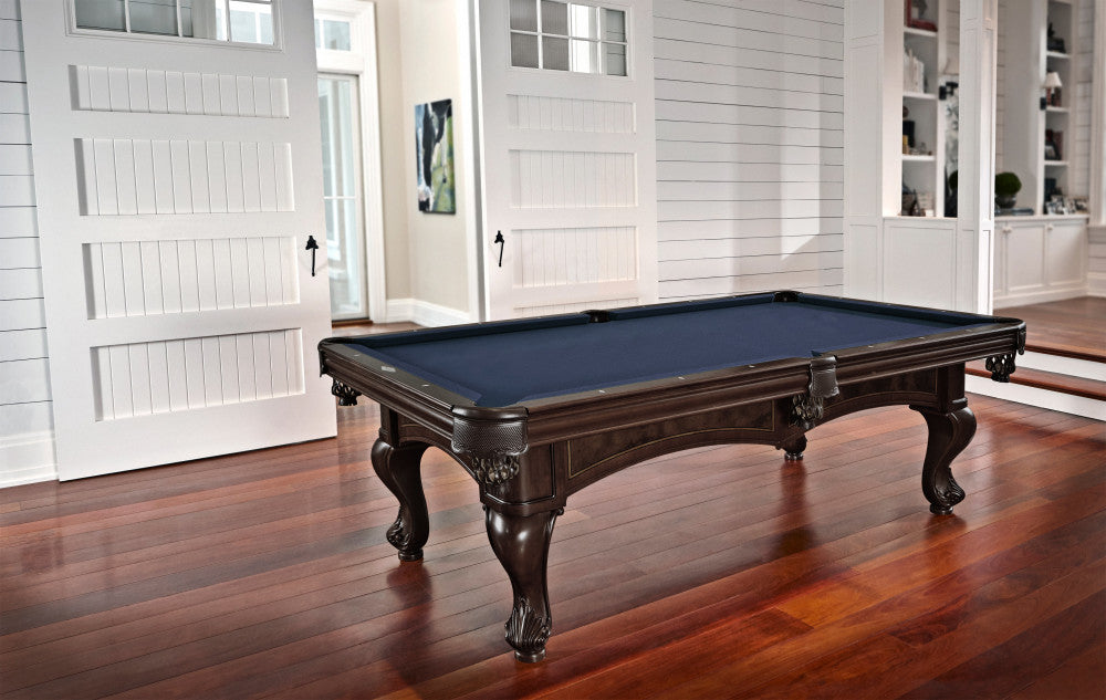 Santini 8' Espresso, Pool Table - 98.5"L x 54.5"W x 32"H