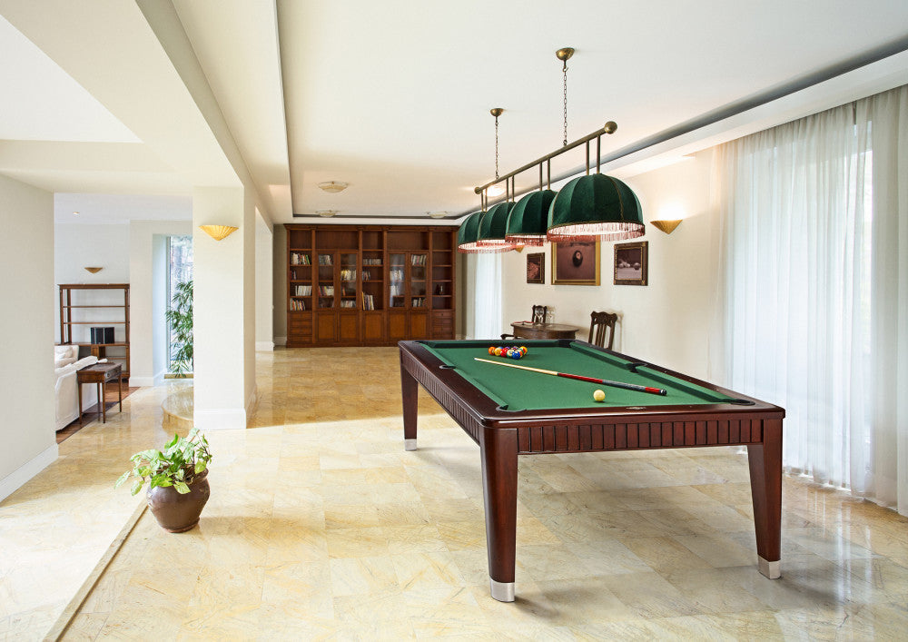 The Henderson 8' Espresso , Pool Table - 103.1"L x 59.1"W x 32"H