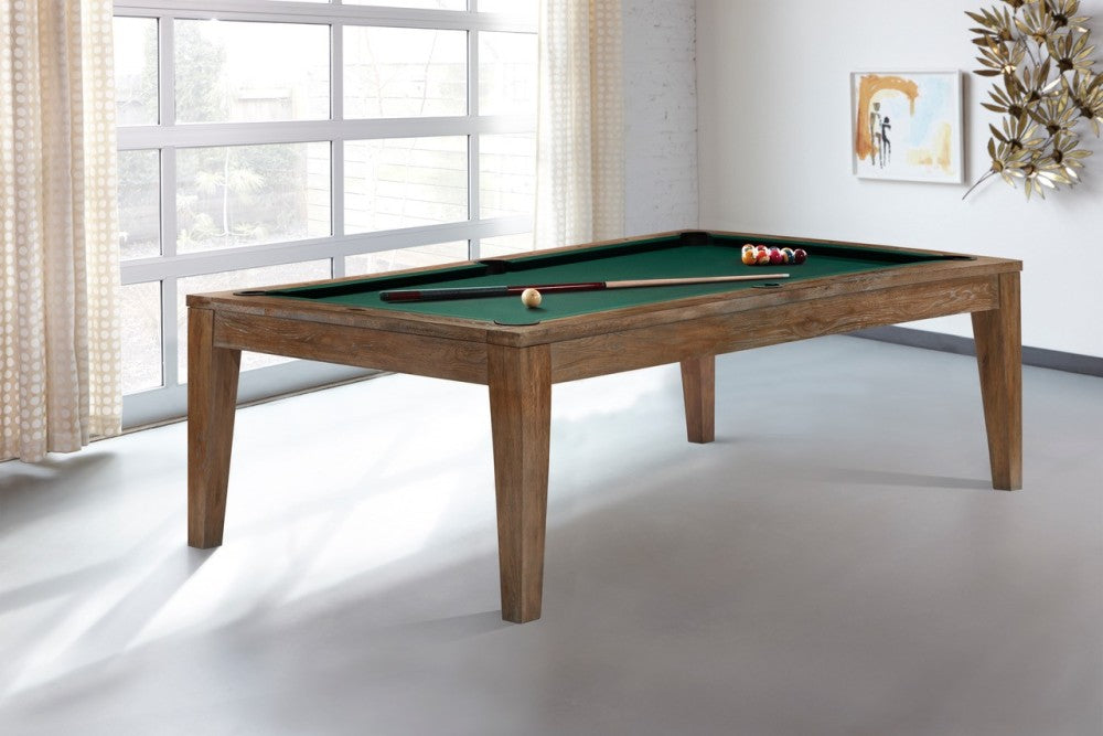 The Loft 8' Tapered Leg Nutmeg, Pool Table - 102"L x 58"W x 32"H