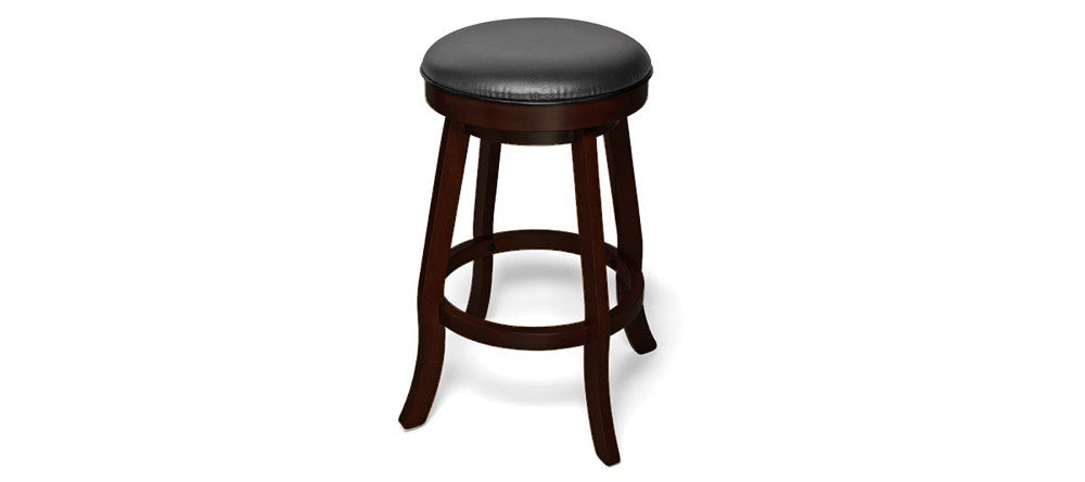Traditional Backless Pub Stool - Espresso  -