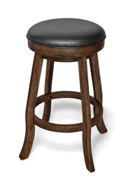Traditional Backless Pub Stool - Nutmeg -