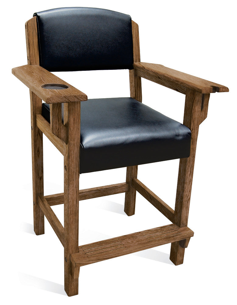 Traditional Player's Chair - Rustic Dark Brown