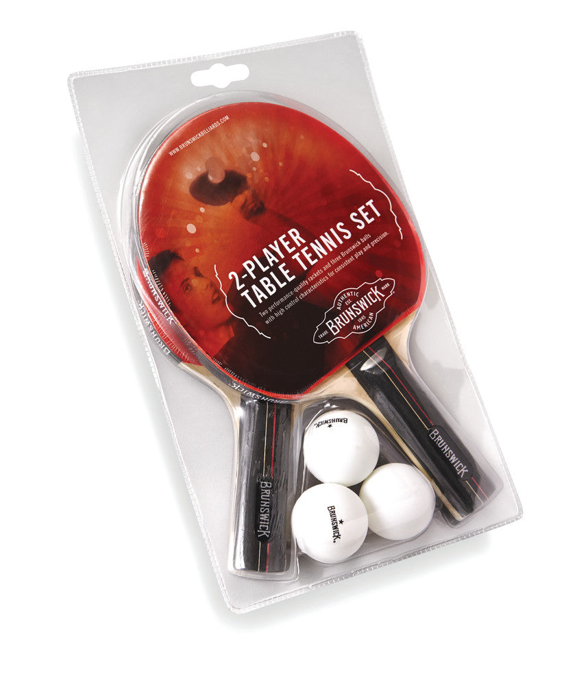 Paddle & Ball Set (Red & Black) 2 paddles/3 balls