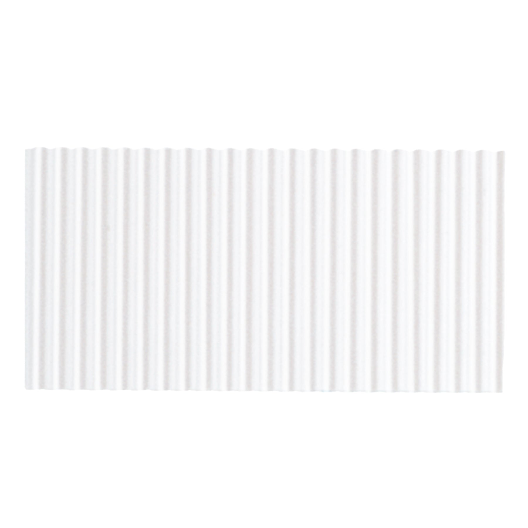Corrugated Paper, White, 48" x 25', 1 Roll