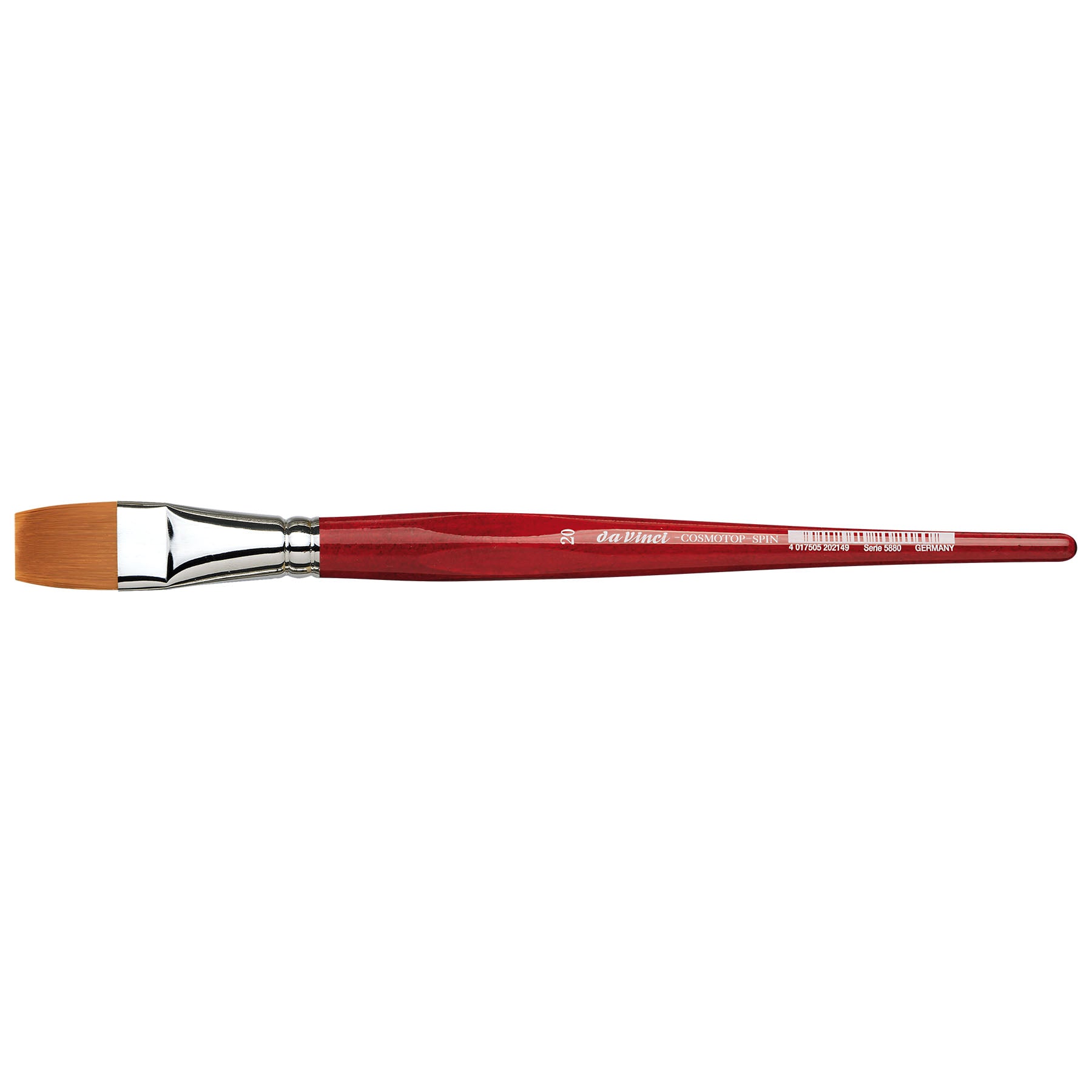 COSMOTOP-SPIN Silkpainting Brush, Synthetic, Watercolor, Flat, Size 20