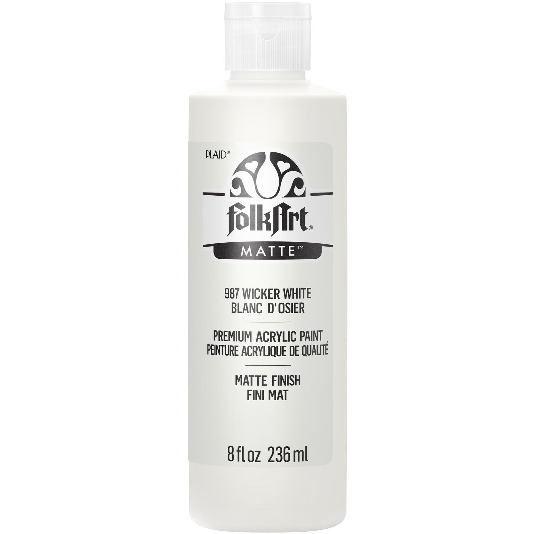 Acrylic Paint Matte, 8oz., Wicker White