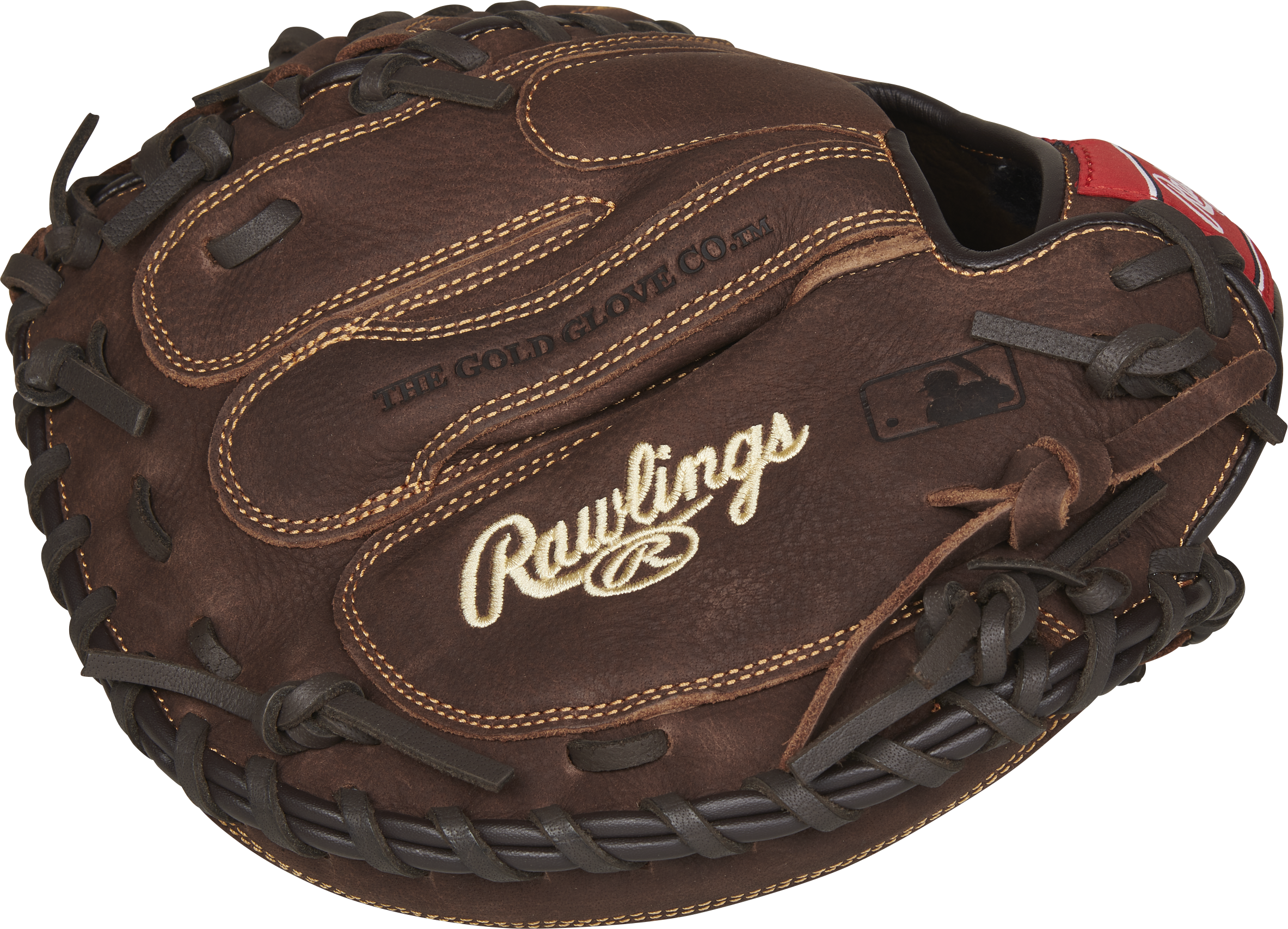 Rawlings Player Preferred Adult Series Catchers Mitt  33-Inch Baseball Glove - Right Hand Thrower - Dark Brown