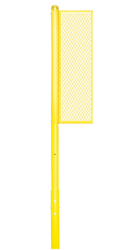 Foul Poles - Collegiate (15 ft.) - Baseball/Softball (Semi-Permanent)  (Yellow)