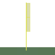 Foul Poles - Collegiate (20 ft.) - Baseball/Softball (Semi-Permanent)  (Yellow)