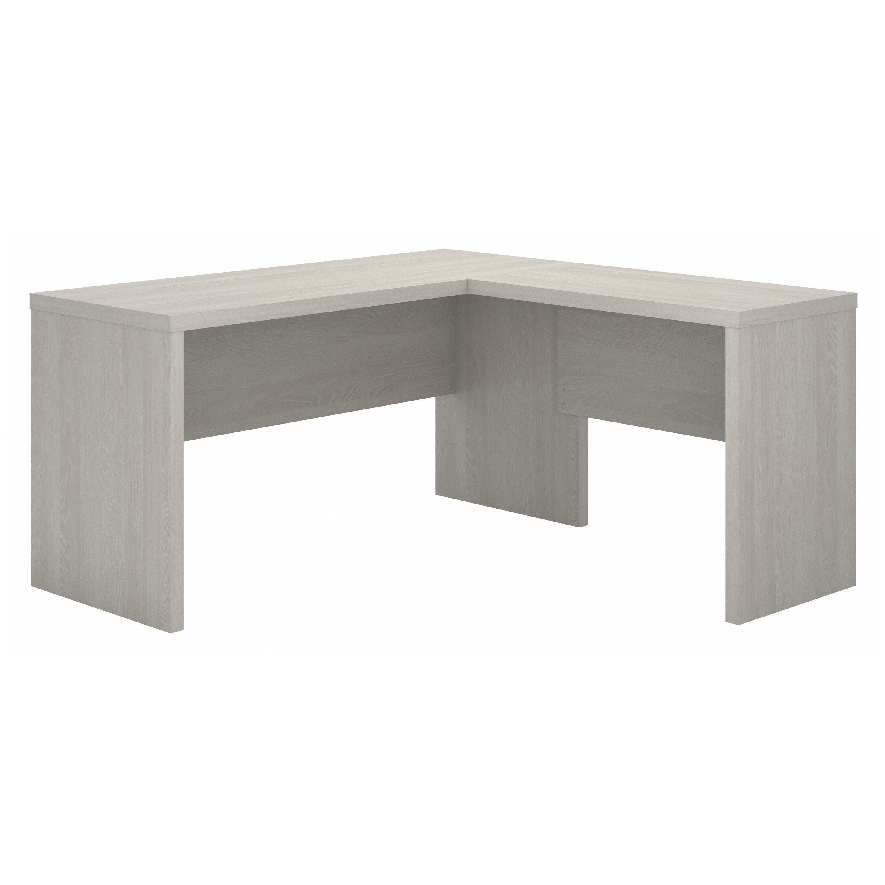Bush Business Furniture Echo L Shaped Desk in Gray Sand - 60" Width x 59.84" Depth x 30" Height