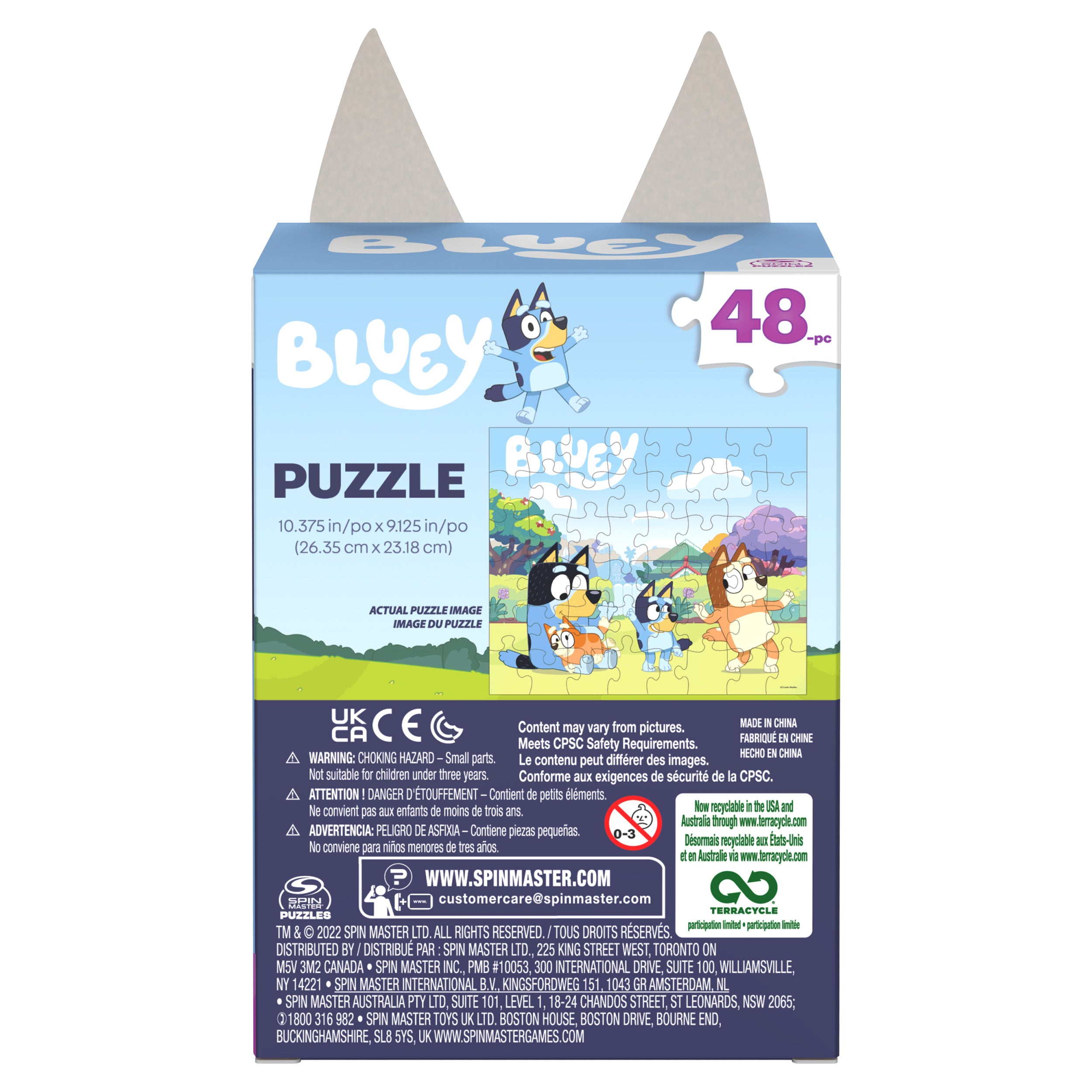 Bluey, 48-Piece Jigsaw Puzzle with Cute Ear Gift Box
