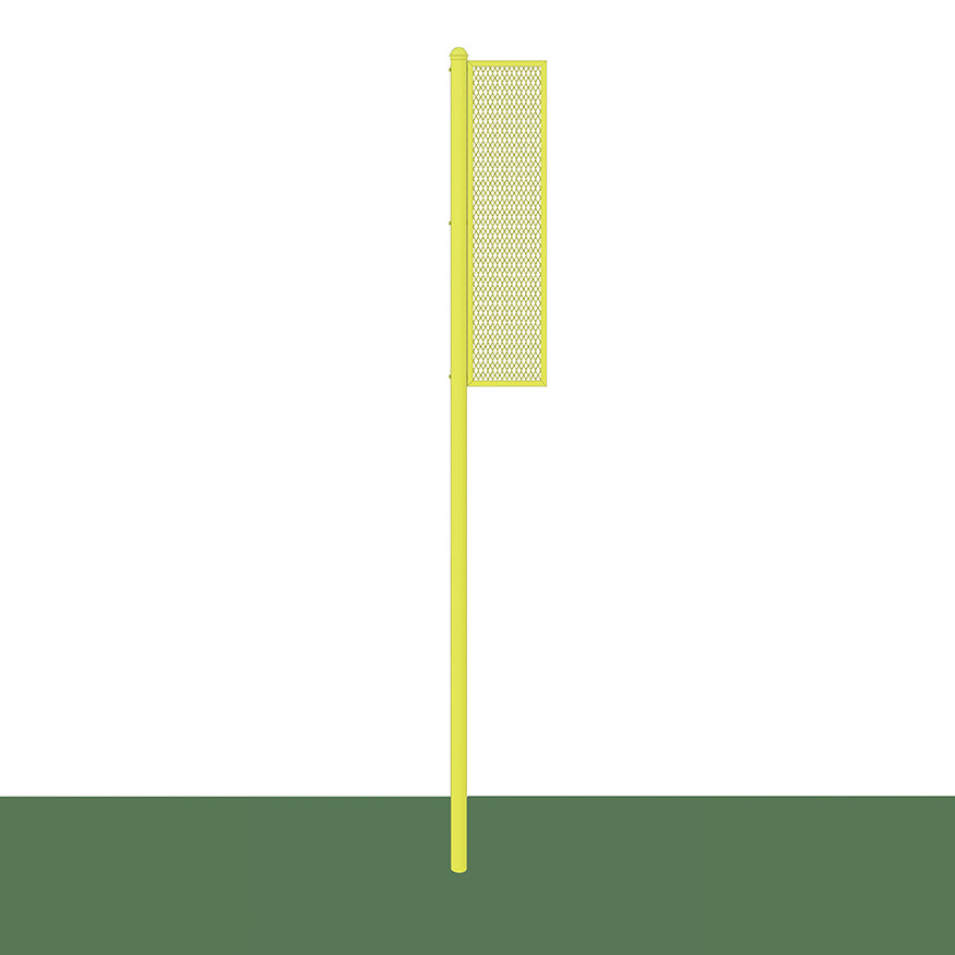 Foul Poles - Collegiate (15 ft.) - Baseball/Softball (Semi-Permanent)  (Yellow)