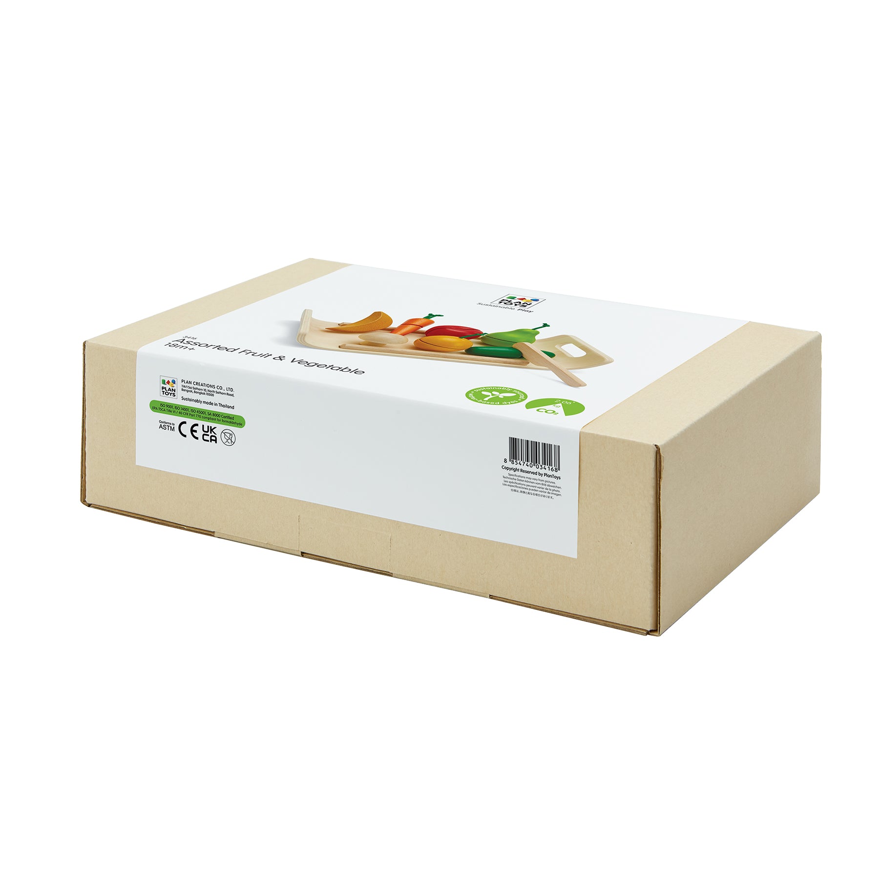 Wooden Pretend Play Fruit and Vegetable Food Set