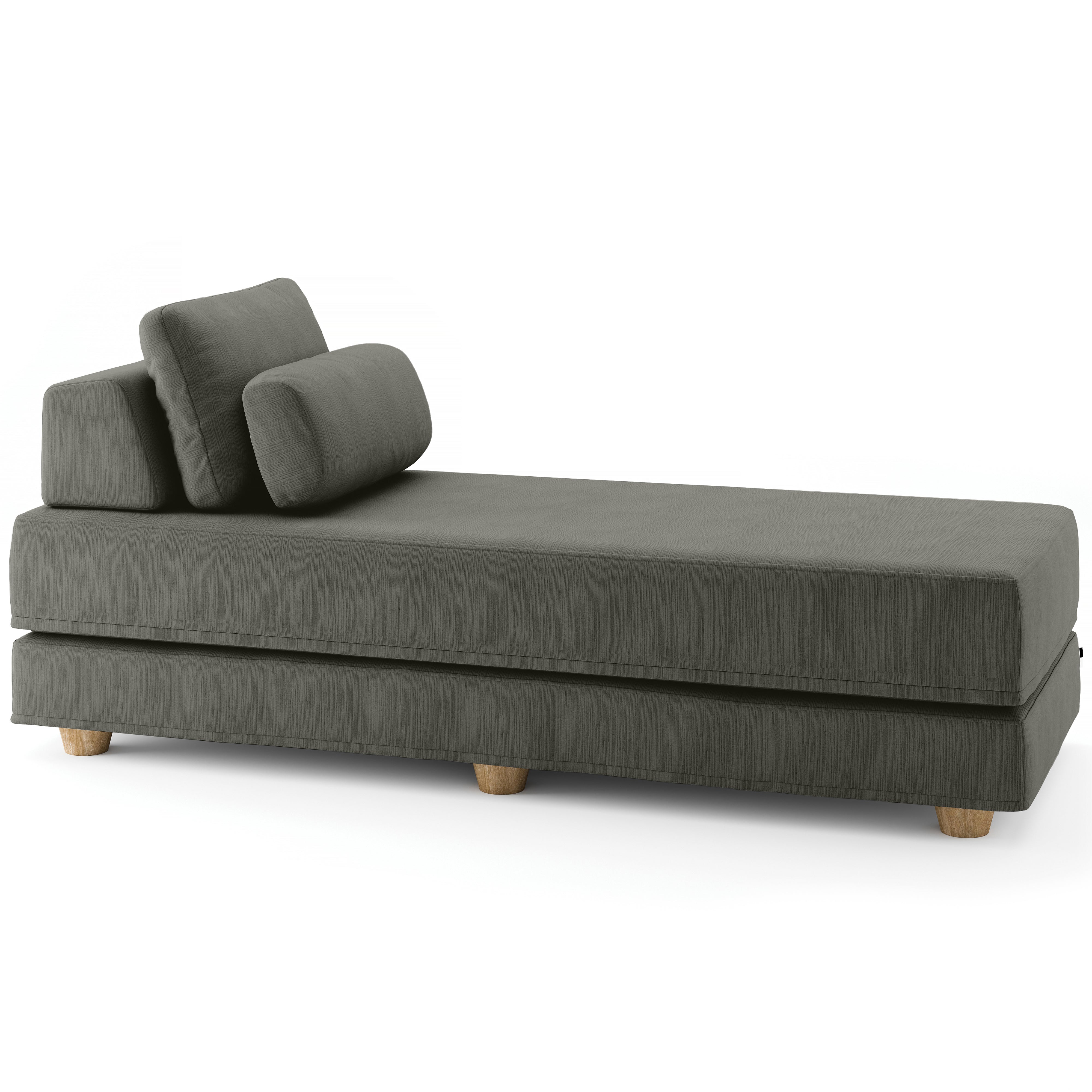 Jaxx Balshan Chaise Lounge Daybed, Charcoal