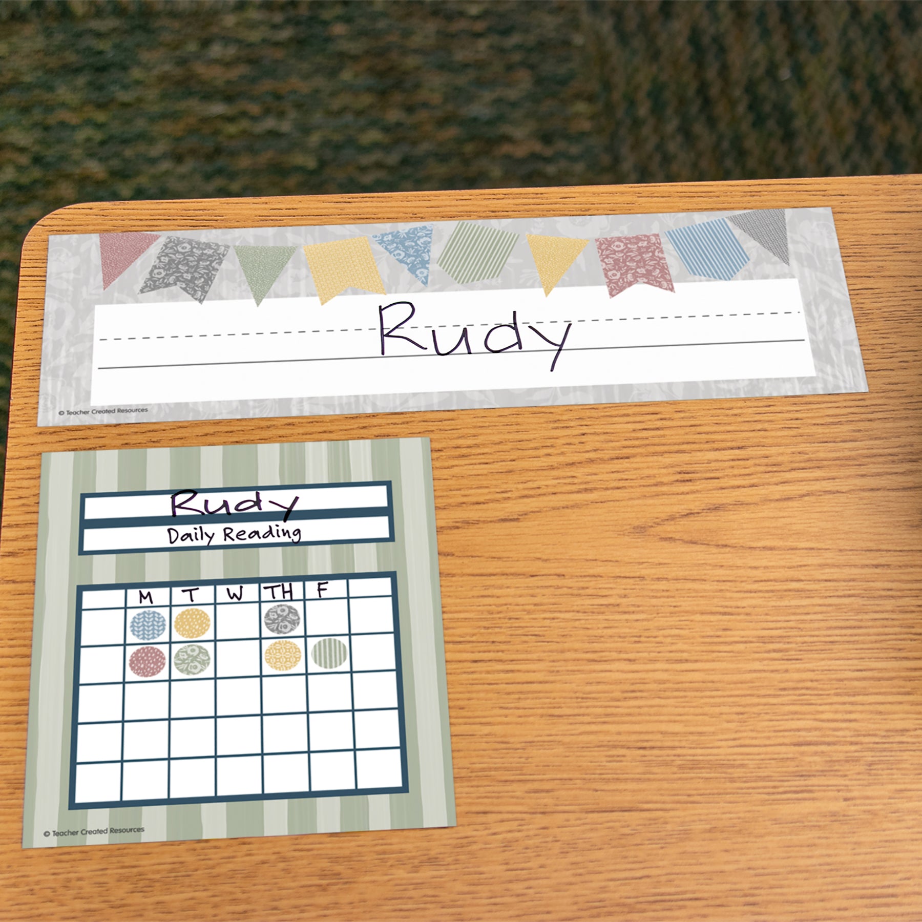 Classroom Cottage Flat Name Plates, Pack of 36