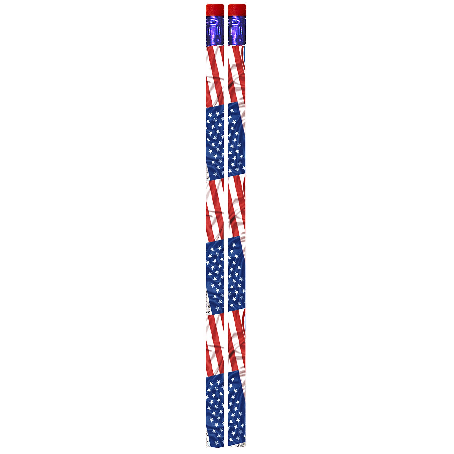Flags & Fireworks Pencil, 12 Per Pack, 12 Packs
