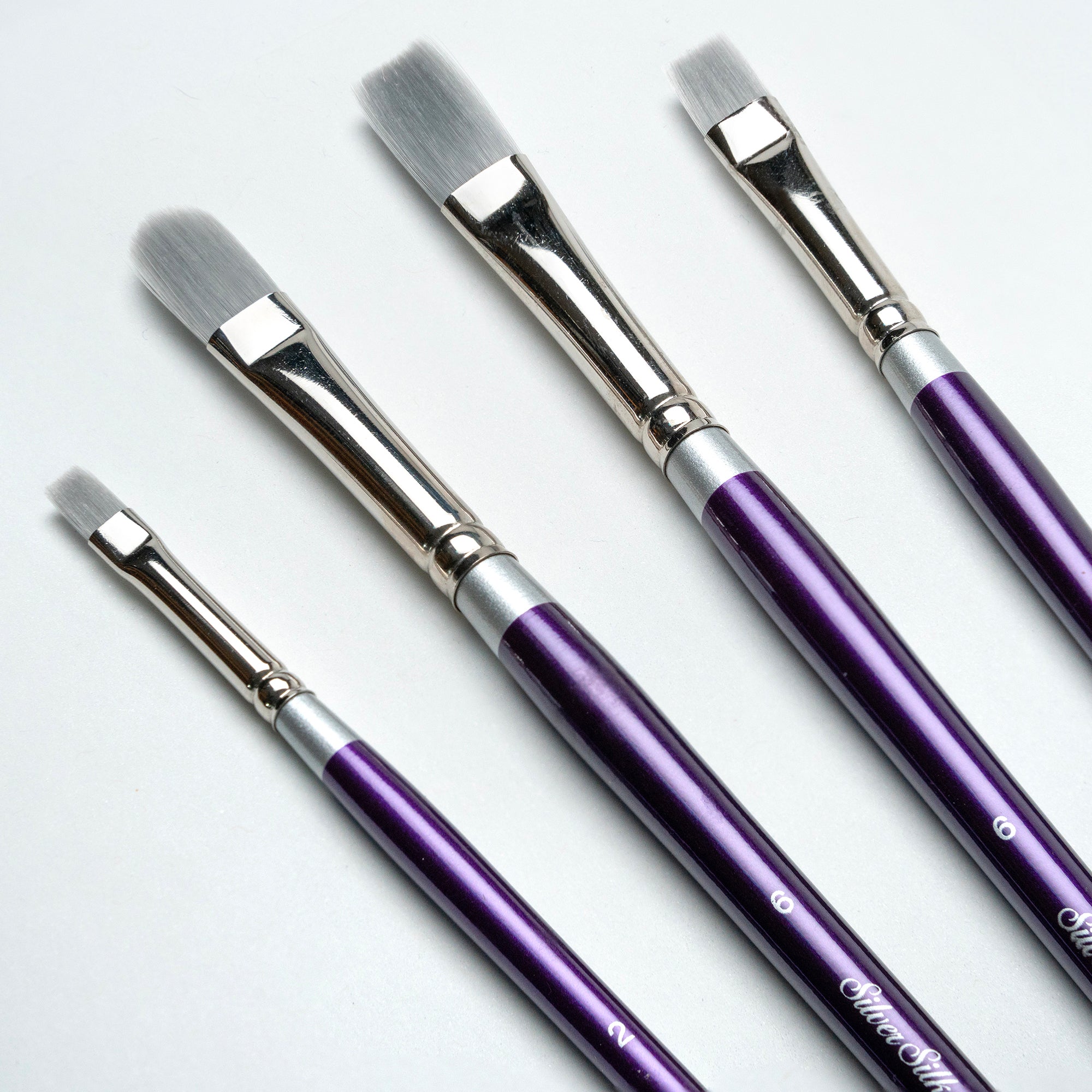 Silver Silk LH 4-Piece Brush Set