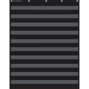 Black 10 Pocket Chart (34" x 44")