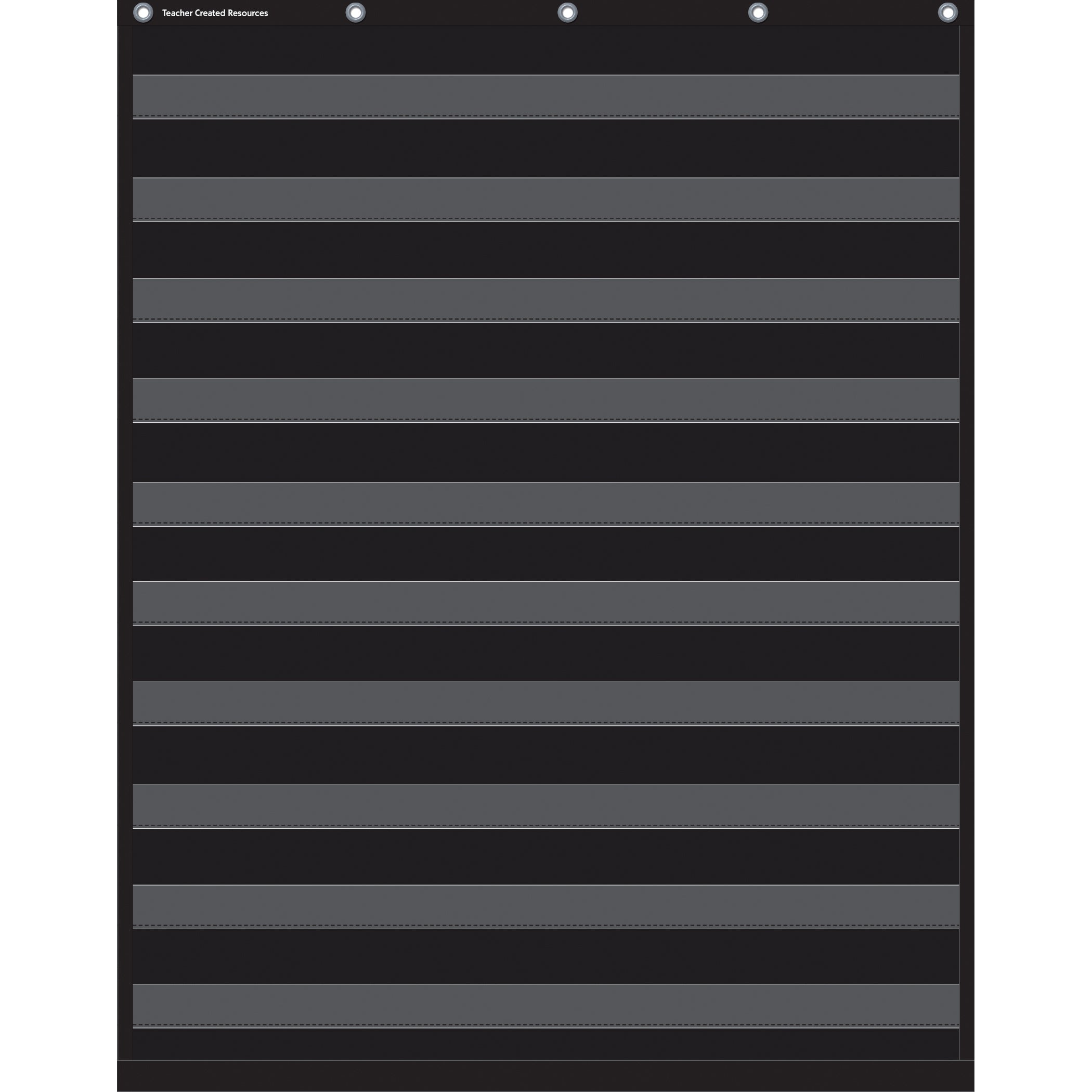 Black 10 Pocket Chart (34" x 44")