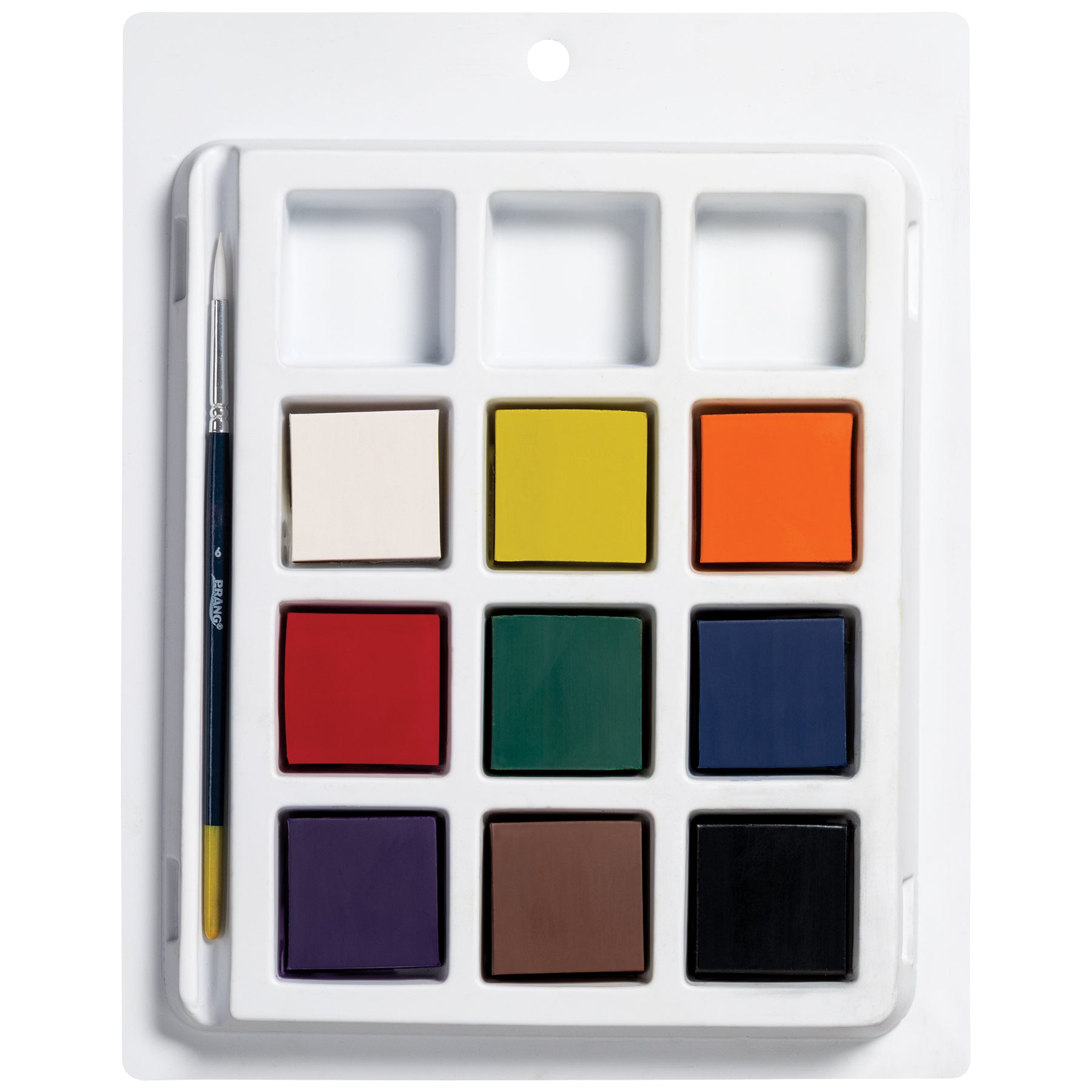 Gallery™ Tempera Cake Set, 9 Colors with Brush