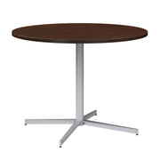 Bush Business Furniture 42-inch Round Conference Table with Metal Base in Mocha Cherry - 41.38" Width x 41.38" Depth x 30.33" Height