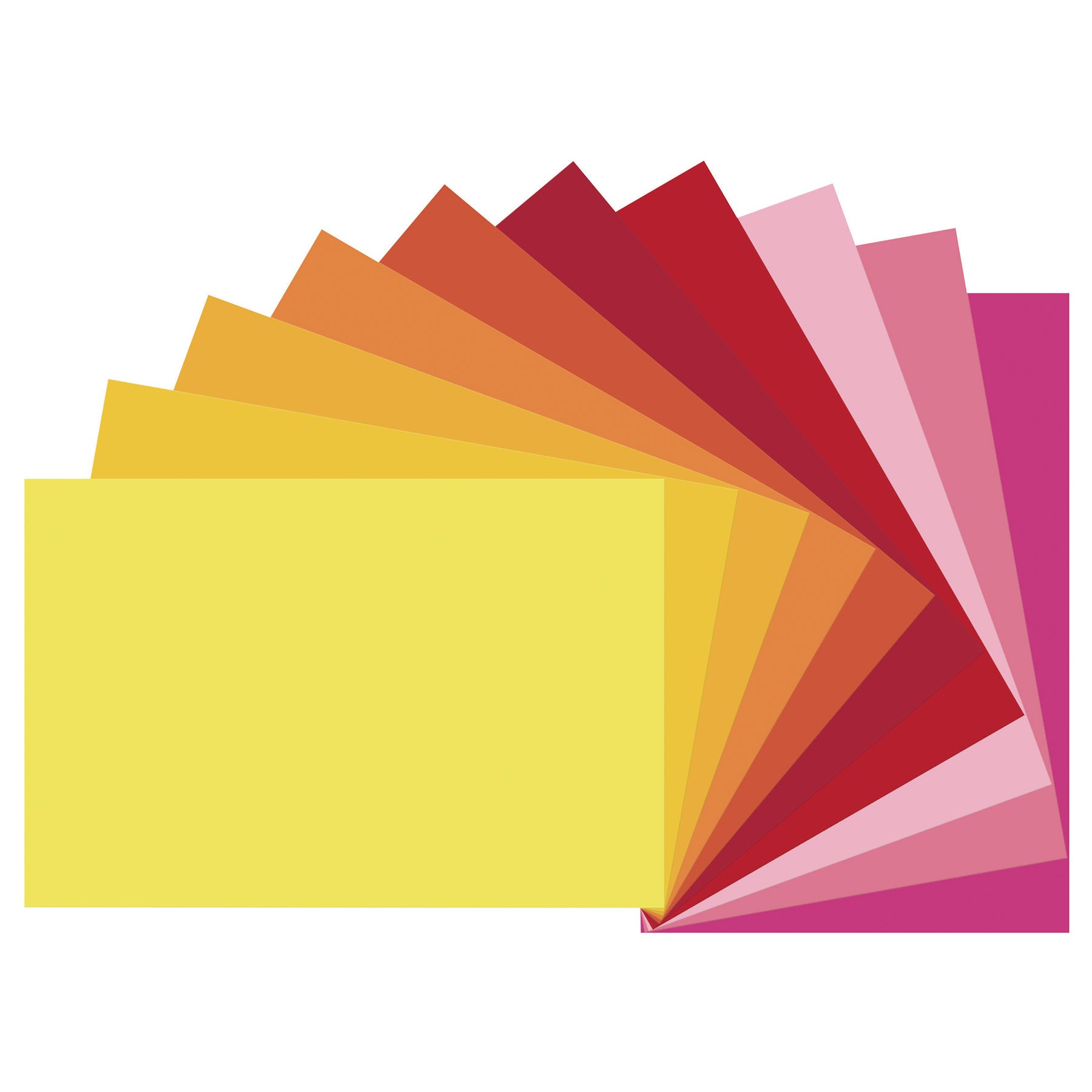 Construction Paper, Heavyweight, Warm Assorted, 12" x 18", 50 Sheets