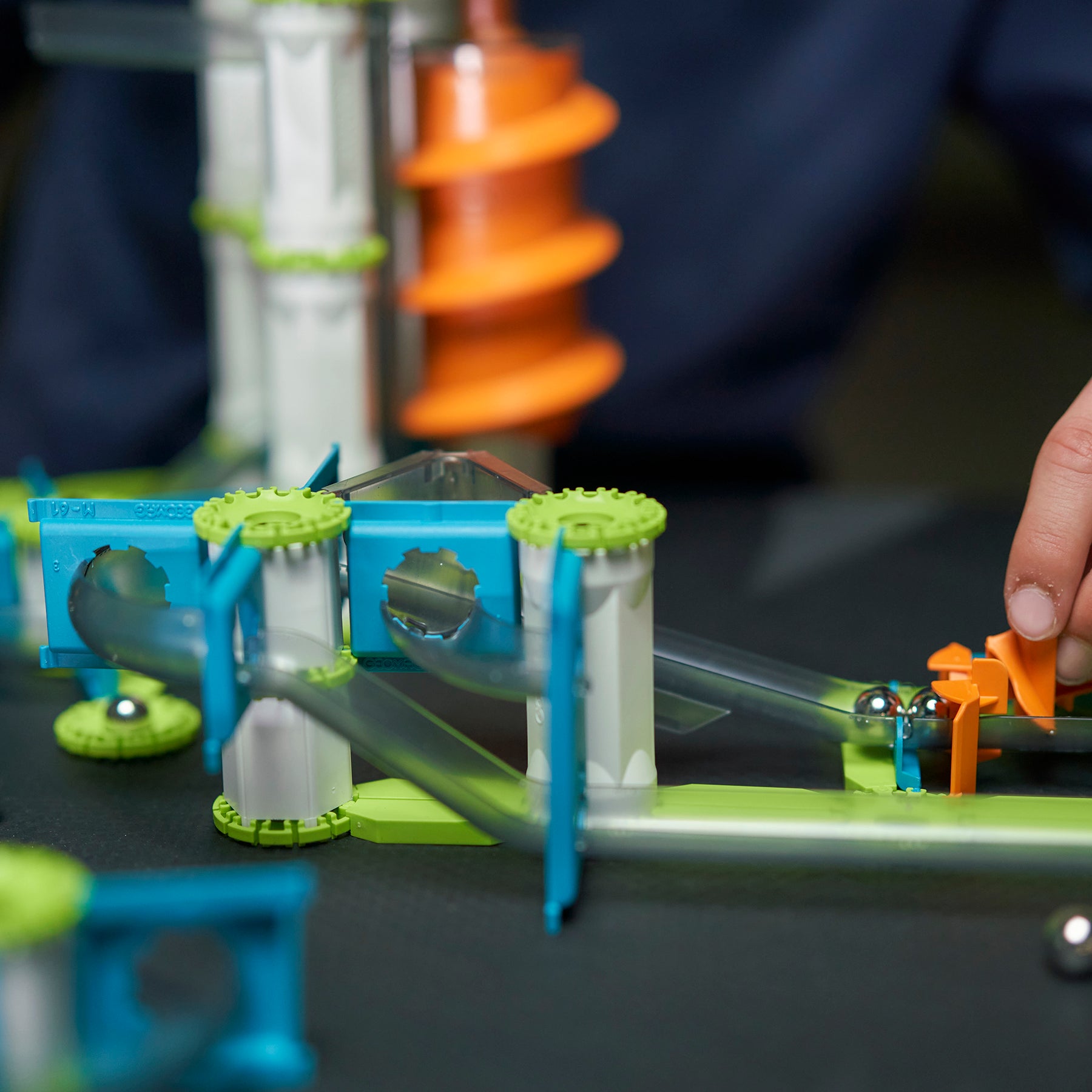 Mechanics Gravity Construction Set, Elevator Circuit Recycled, 207 Pieces
