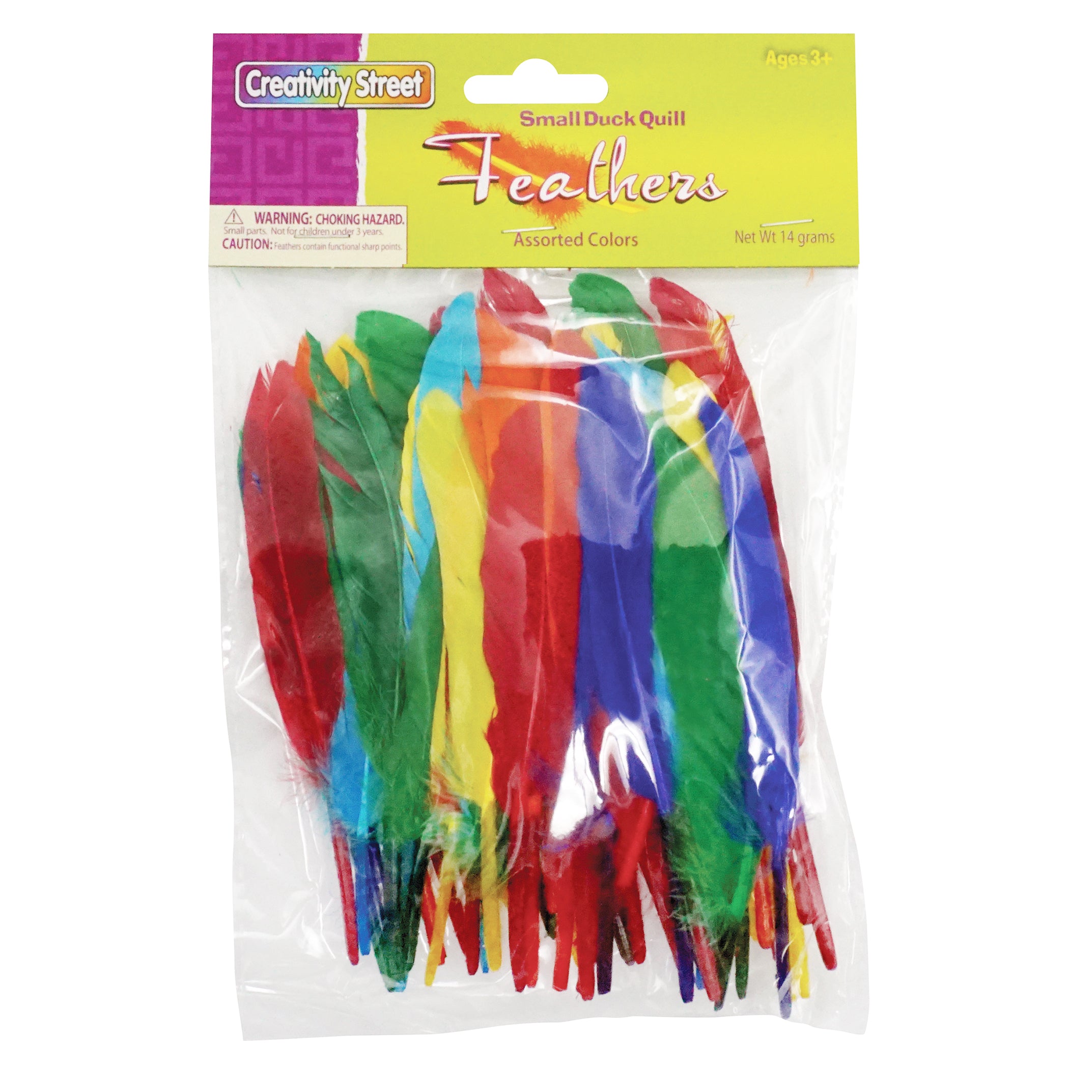 Duck Quills, Assorted Colors, 3" to 5", 14 grams