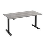 Bush Business Furniture Move 60 Series 60W x 30D Electric Height Adjustable Standing Desk in Platinum Gray with Black Base - 59.45" Width x 29.37" Depth x 47.69" Height