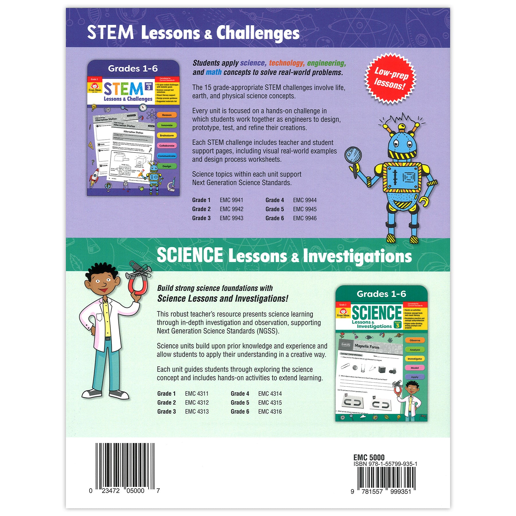 Hands-On Science 20 Themes Book, Grades 1-3