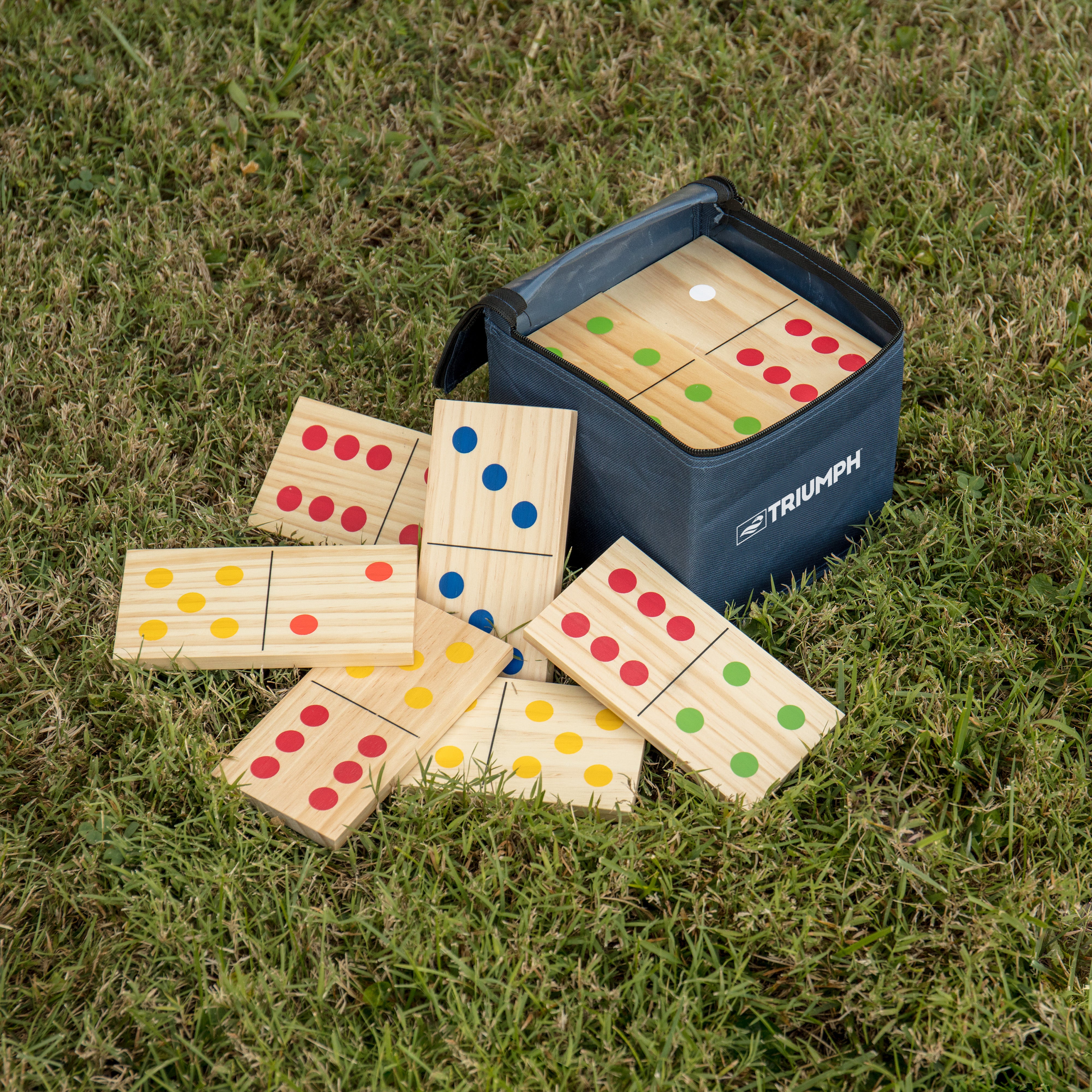 Triumph Wood Lawn 28-Piece Domino Set