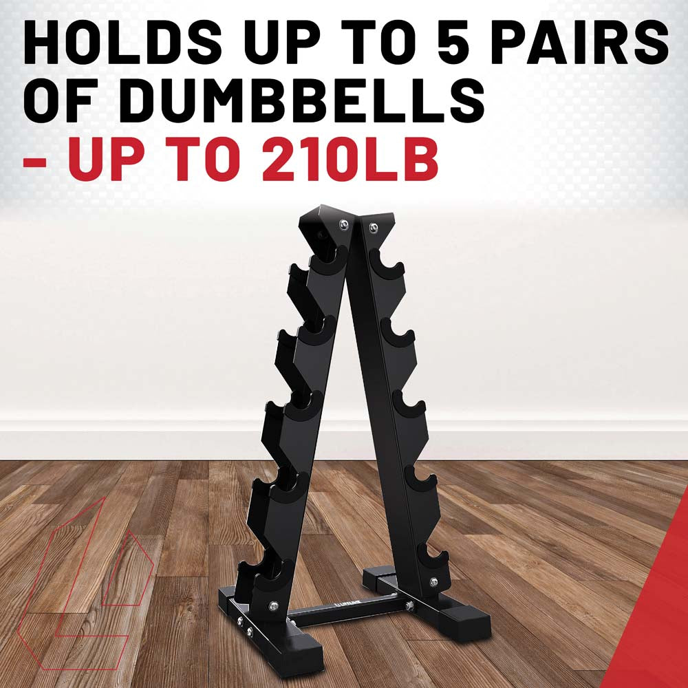 Lifeline A-Frame Dumbbell Rack –  Up to 200 lbs of Dumbbells
