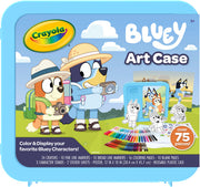 Crayola Bluey Create & Color Art Case (75+pcs), Bluey Coloring Pages & Stickers, Kids Art Kit, Bluey Gift for Girls & Boys, 5+