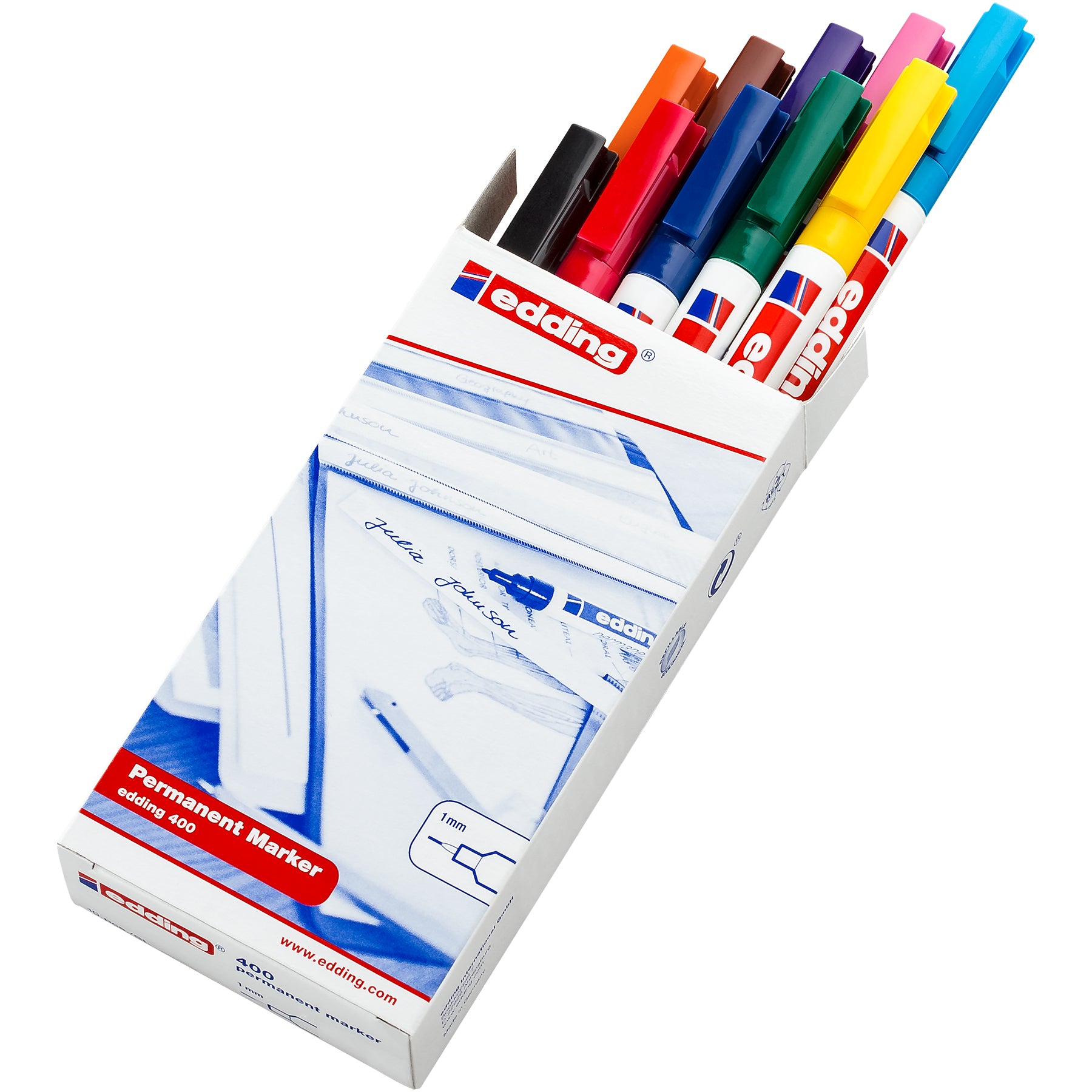 edding 400 Permanent Marker - Set of 10 - Assorted