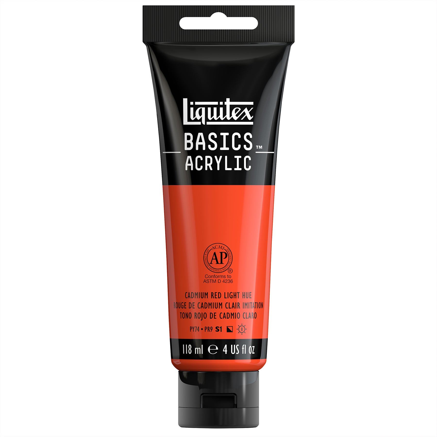 LQ BASICS 118ml tube - Cadmium Red Light Hue