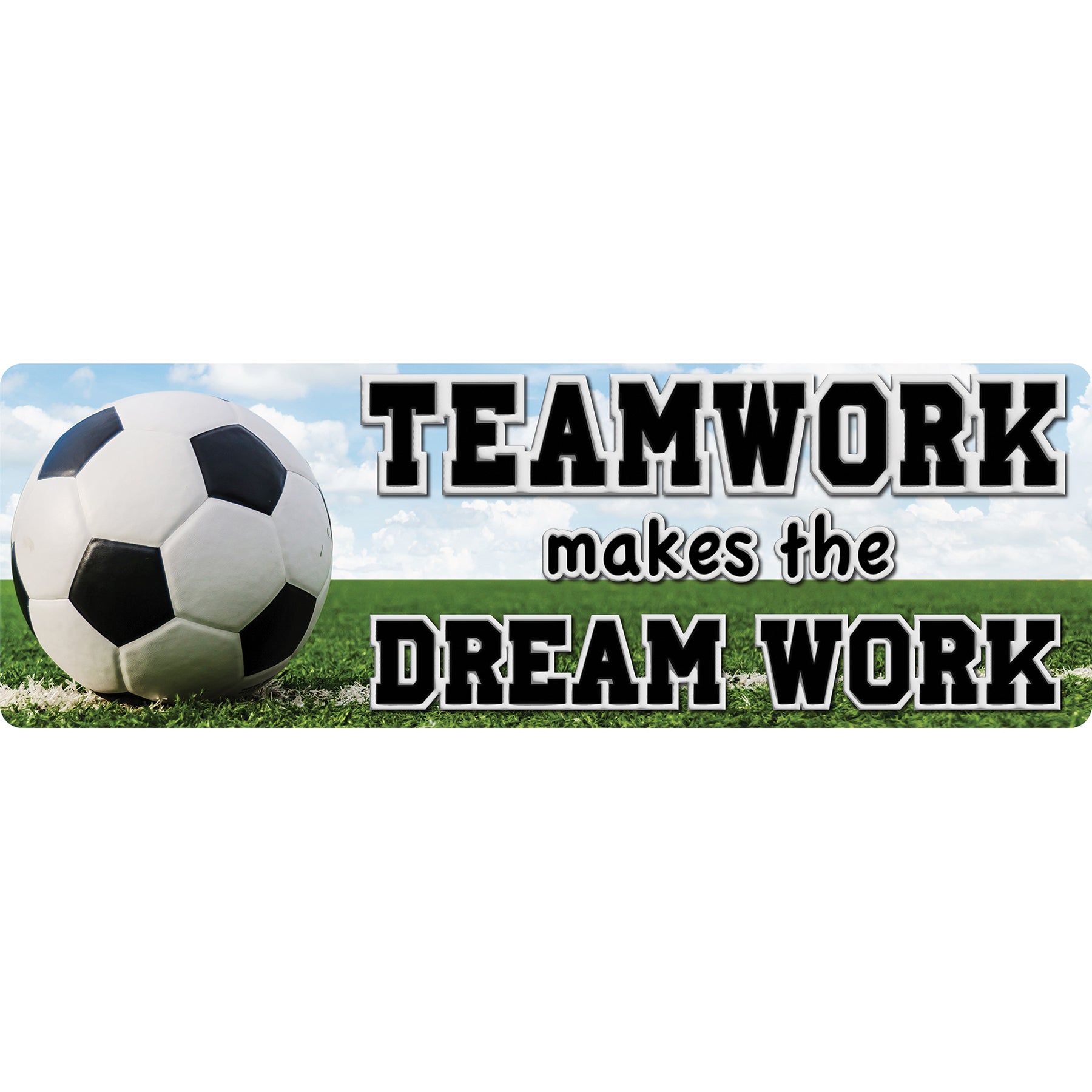 The Original Fun Mat™, Mat Runner, 15.5" x 47", Soccer Teamwork