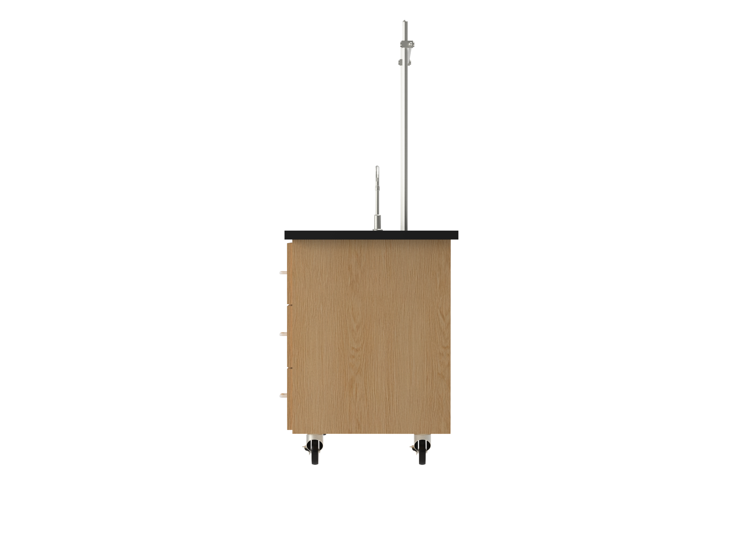 Kinetic ADA Lab Station - Red Oak, 72"W x 24"D x 33-1/2"H