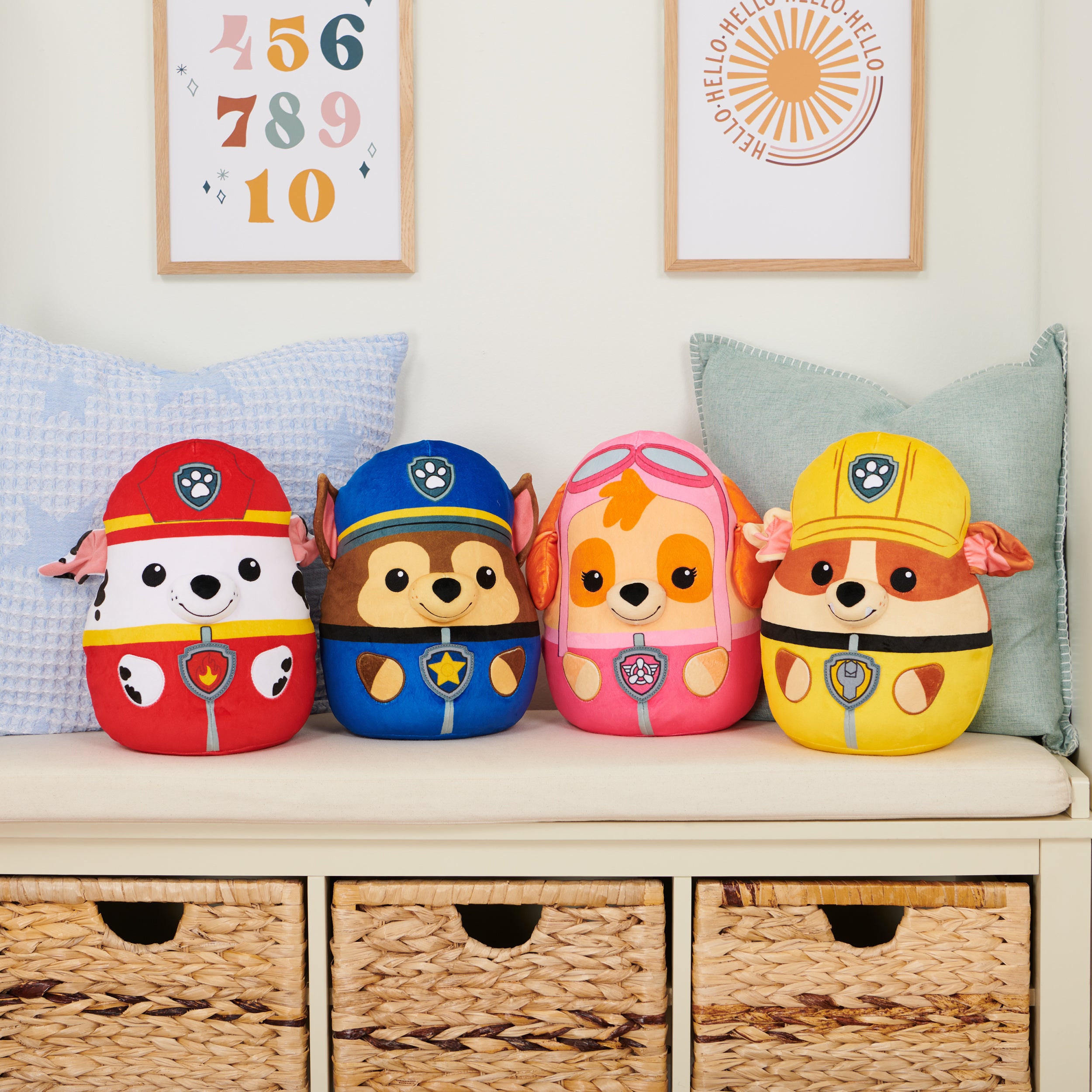 PAW Patrol Marshall Squish Plush, Official Toy from the Hit Cartoon, Squishy Stuffed Animal for Ages 1 and Up, 12”