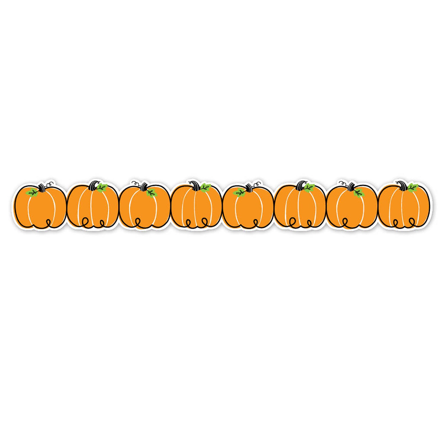 Doodle Pumpkins EZ Border, 48 Feet