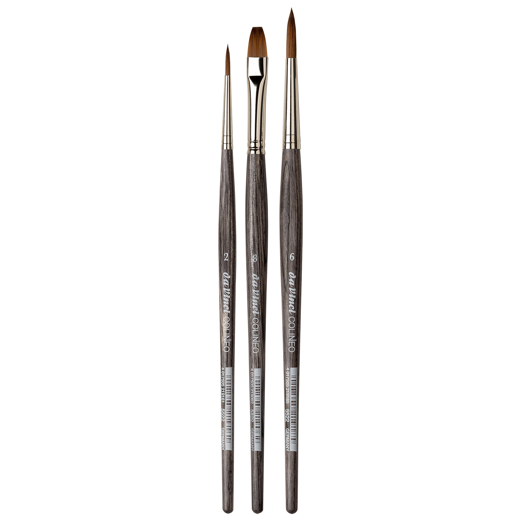 COLINEO Synthetic Red Sable, Gouache, 3 Brush Set