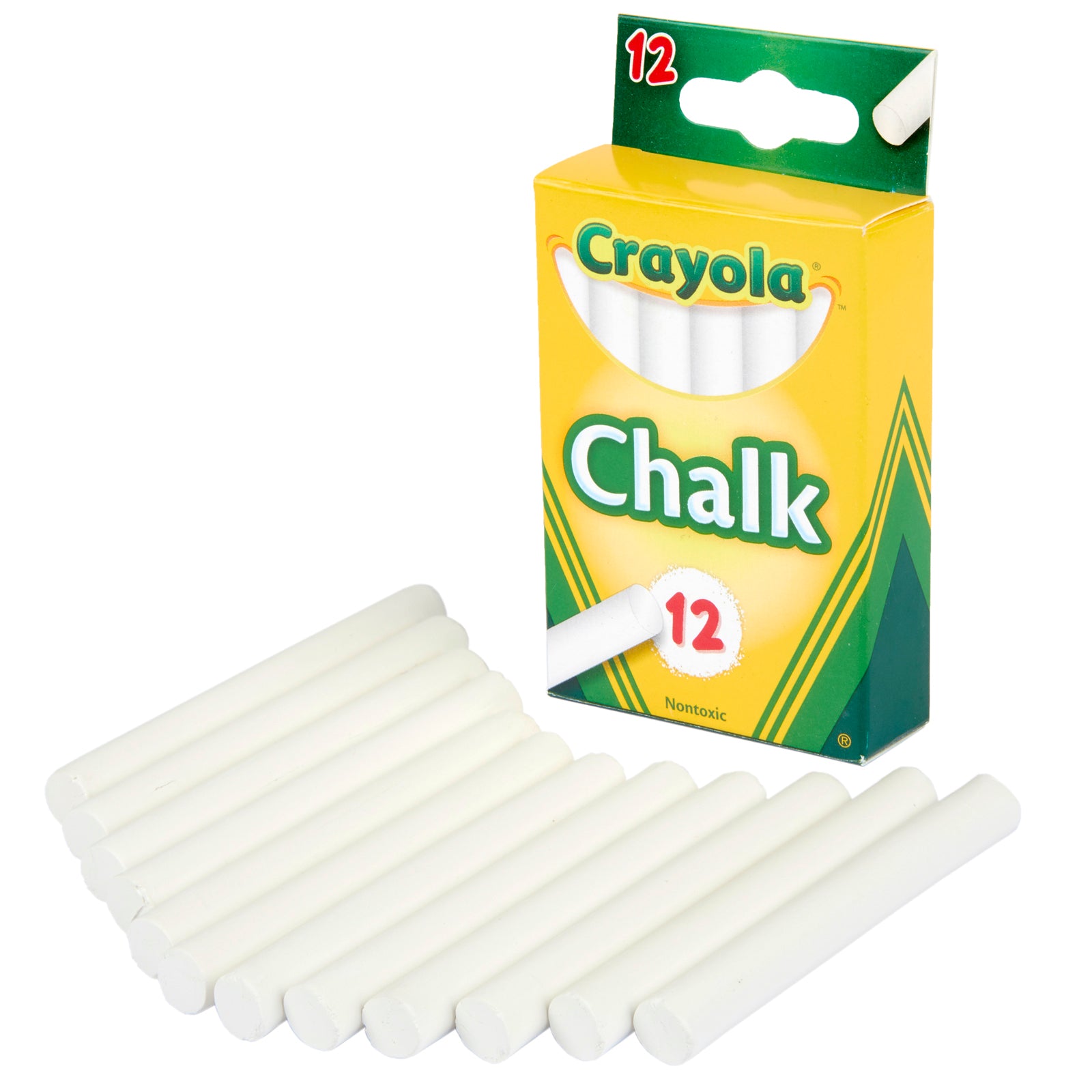 White Chalk Sticks, 12 Count