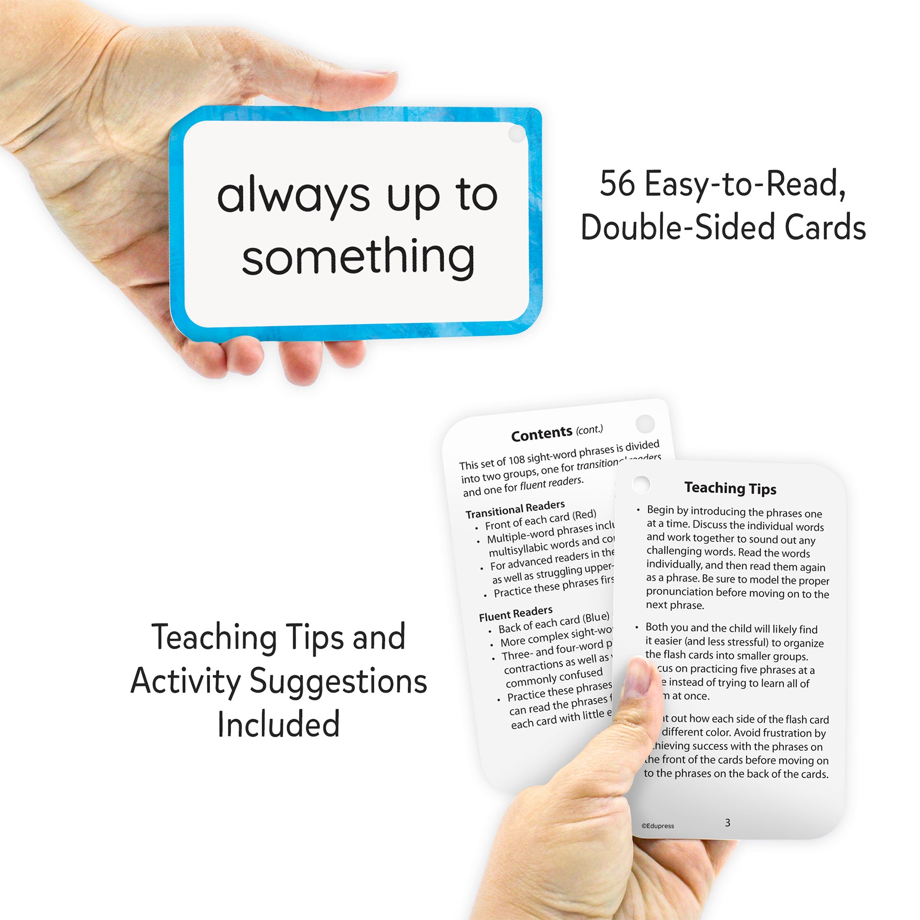 Sight-Word Phrases - Transitional and Fluent Readers Flash Cards