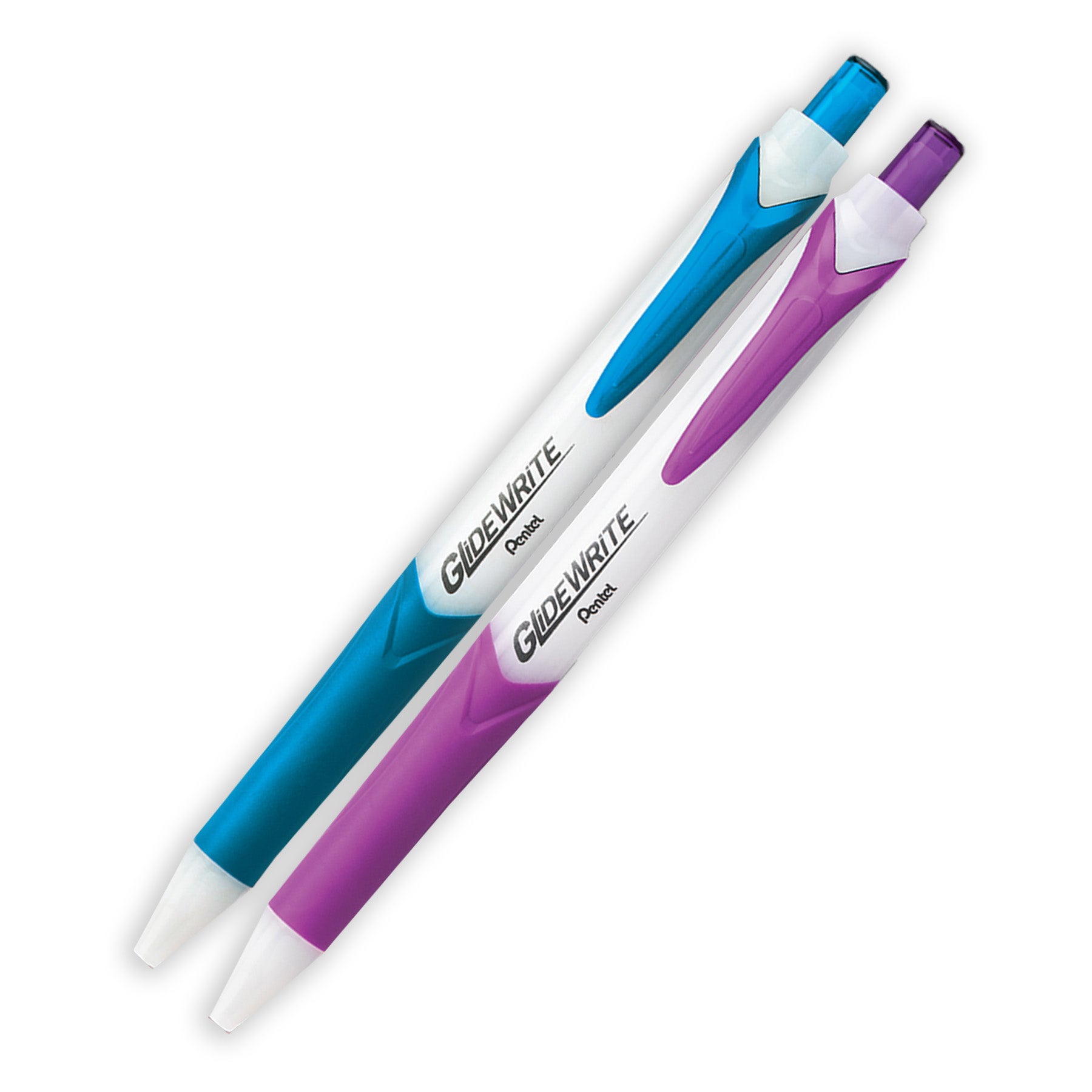 GlideWrite Ballpoint Pen with TechniFlo Ink, (1.0mm) Medium Line, Assorted Ink, 14-Pack