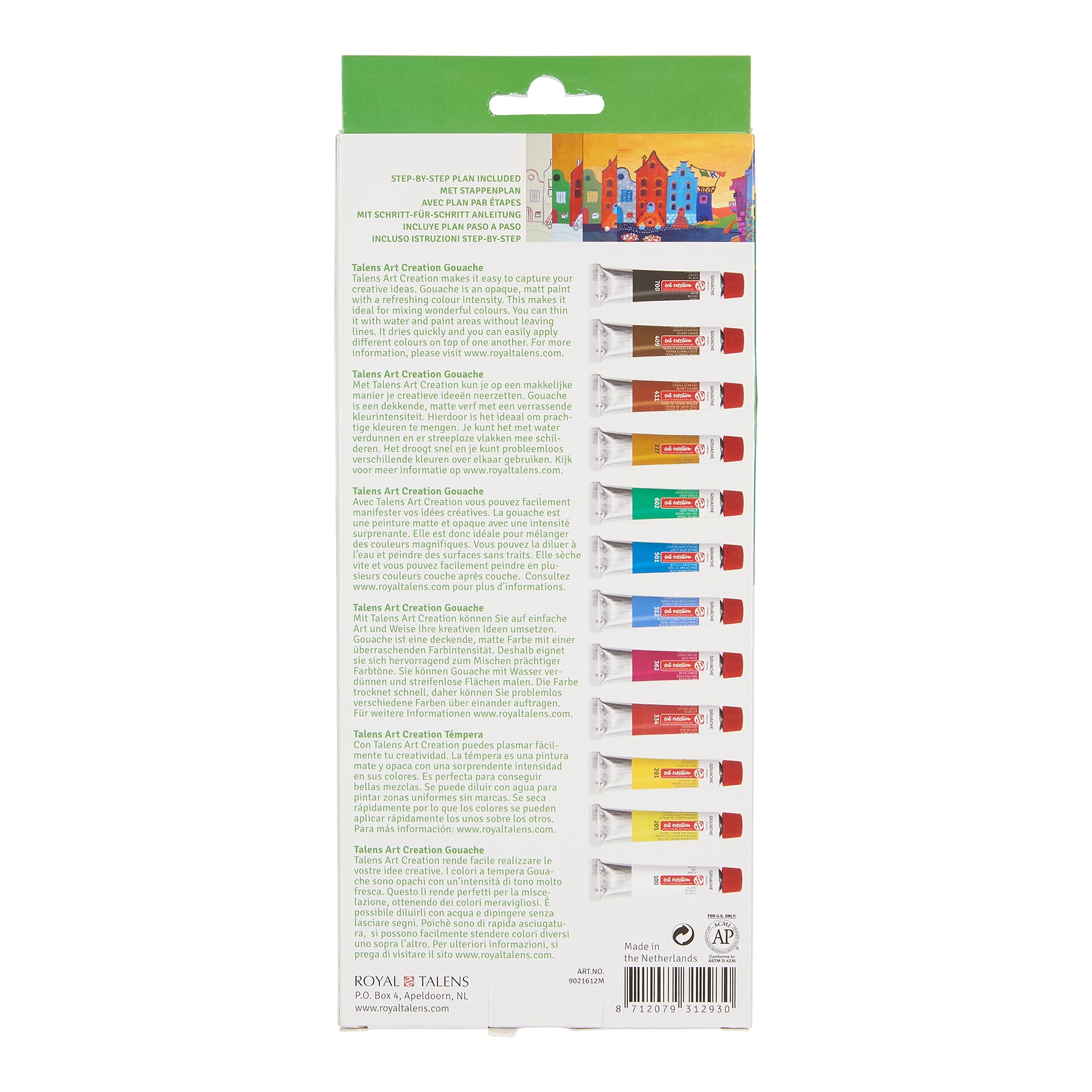 Gouache Set, 12 x 12mL