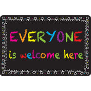Computer Mouse Pad, 8" x 10", Everyone is Welcome Here, Chalk Loop