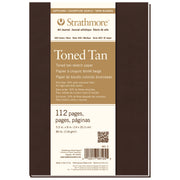 400 Series Art Journal Sketch Paper, Toned Tan, Soft Cover Binding, 112 Page/56 Sheet, 5.5x8 inch, 1 Count