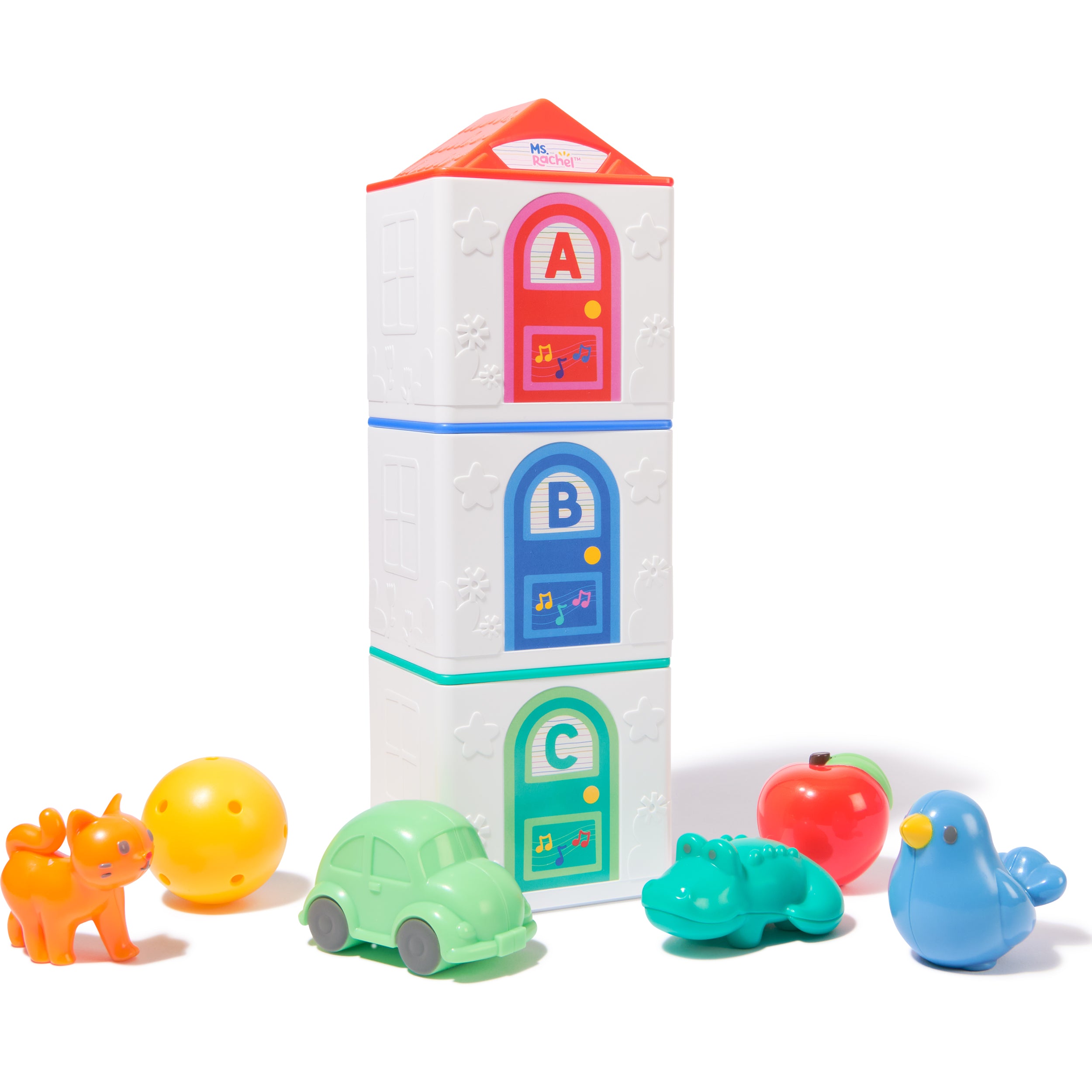 Ms. Rachel Official Learning Stacking House with 6 Surprises to Discover, Educational Toys & Toddler Toys for Girls & Boys Ages 18 Months to 3+ Years