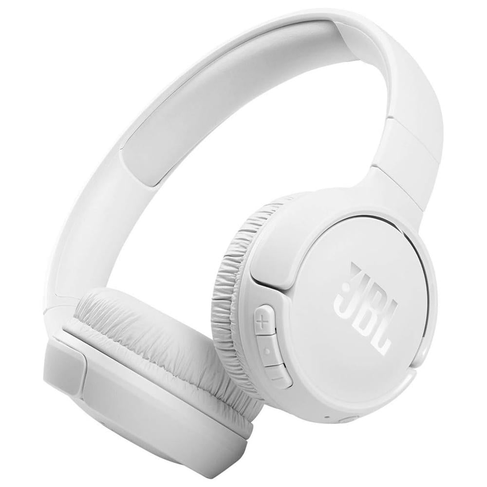 JBL JBL Tune T510 Wireless On-Ear Headphones with Purebass Sound (T510BTWHT) - White