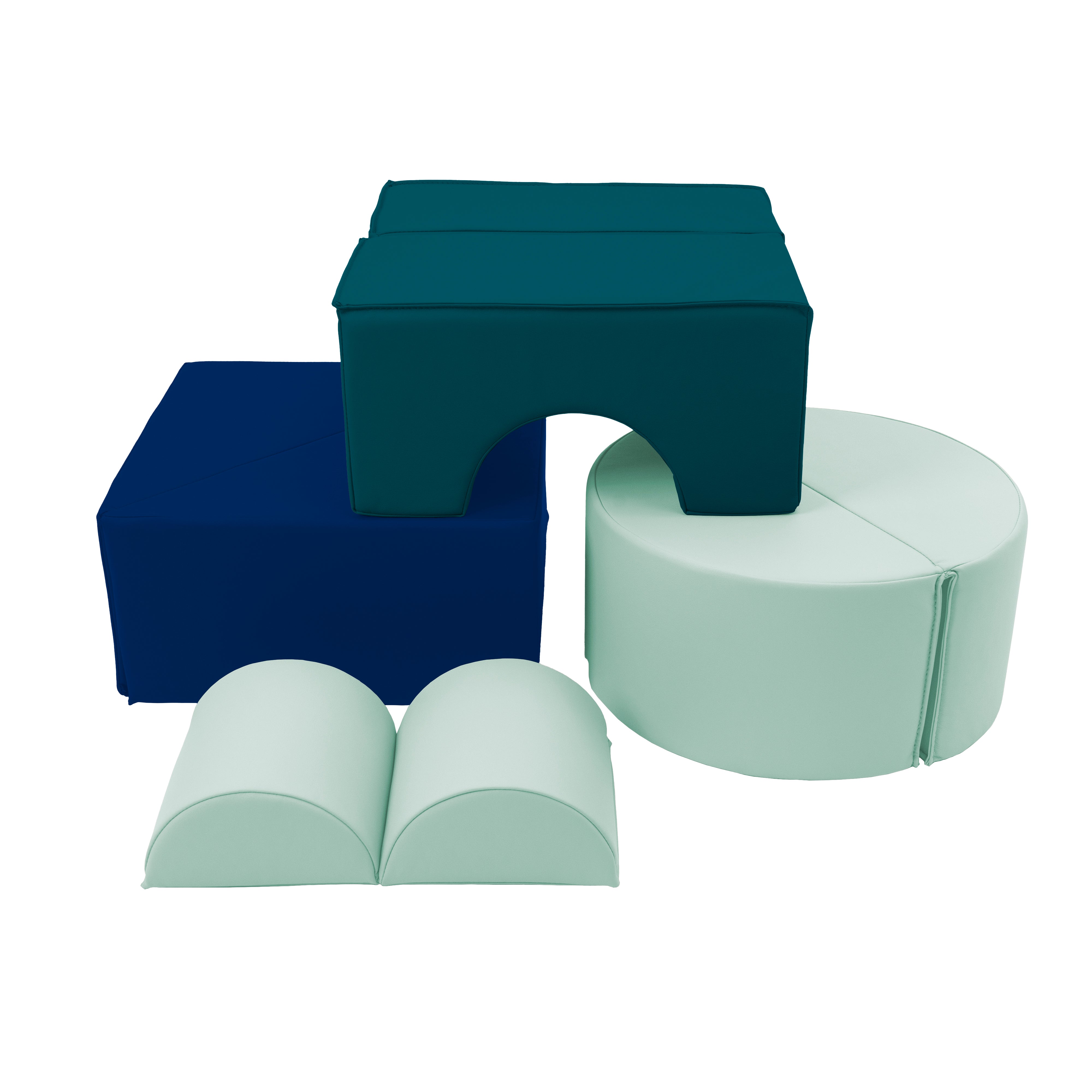 SoftScape Folding Blocks, 4-Piece Set - Ocean