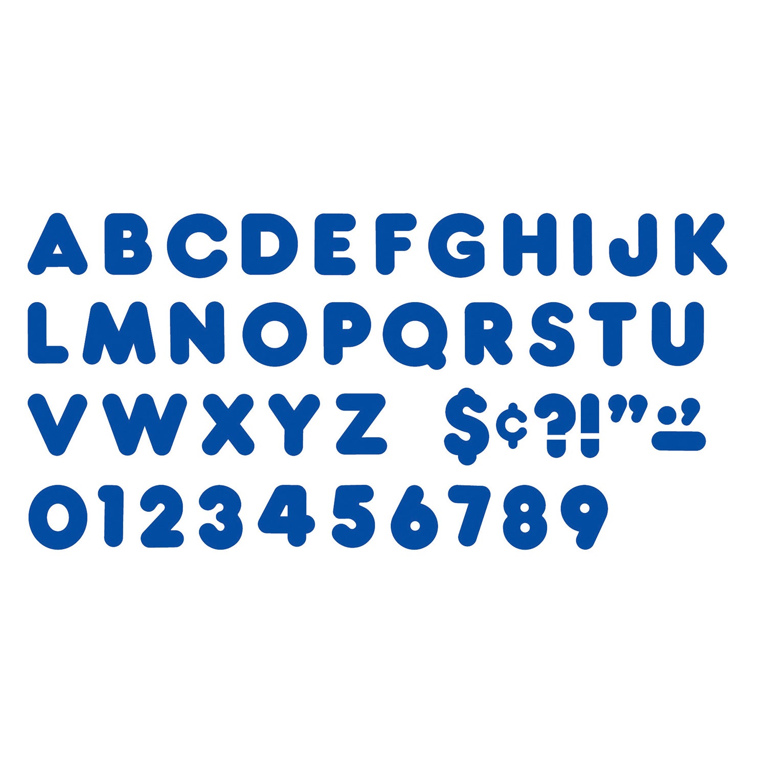 Royal Blue 4" Casual Uppercase Ready Letters®